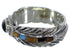 Southwestern Jewelry Silver Feather Multicolor Ring Size 5-1/4 PX43836
